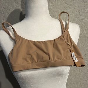 Skims scoop bralette size S color clay NWT